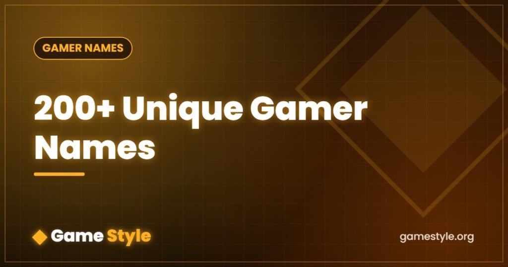 200+ Unique Gamer Names Nobody Else Has (2026)